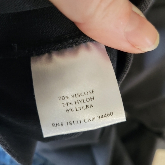 EILEEN FISHER Charcoal Grey Pull On Elastic Waist Viscose blend pants Size Large - Picture 3 of 5